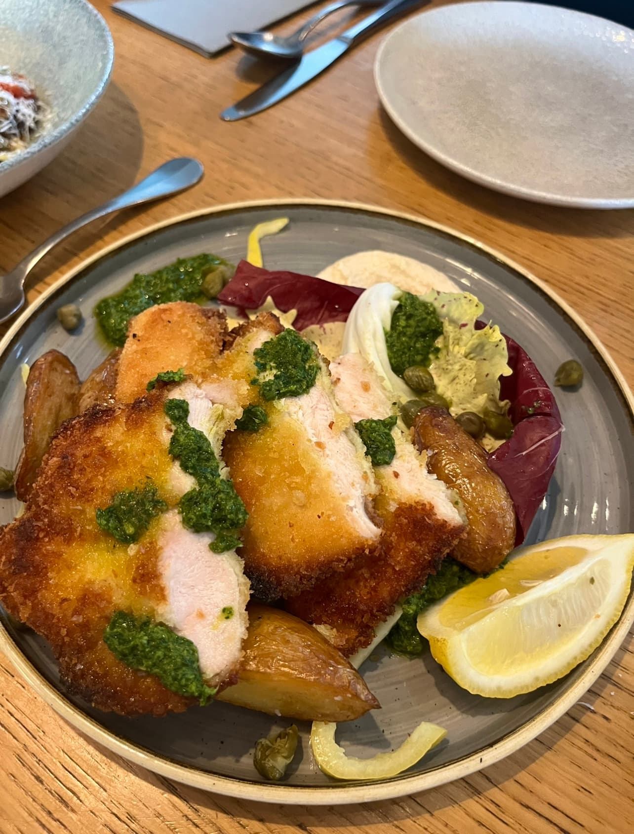 Pan-fried crispy chicken