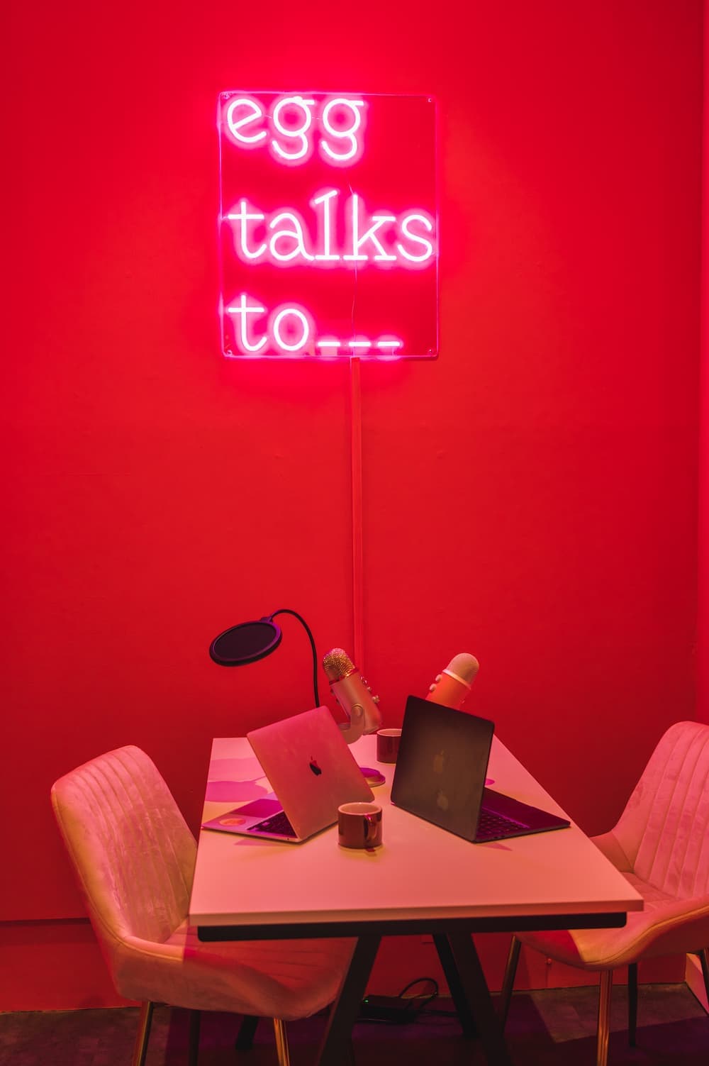 egg & co working interiors podcast studio